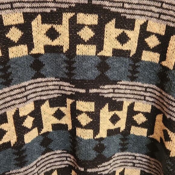 Ecote Women's Southwestern Aztec Print Open Cardigan Sweater Size M - Picture 8 of 8